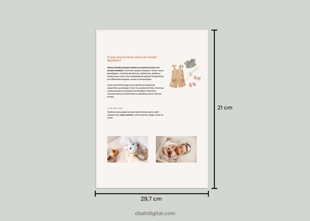 Template Canva Fotografo Newborn