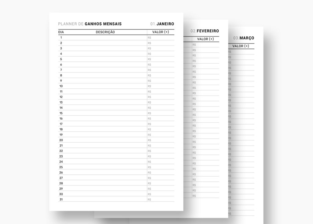 Planner Financeiro A5 Para Imprimir Download