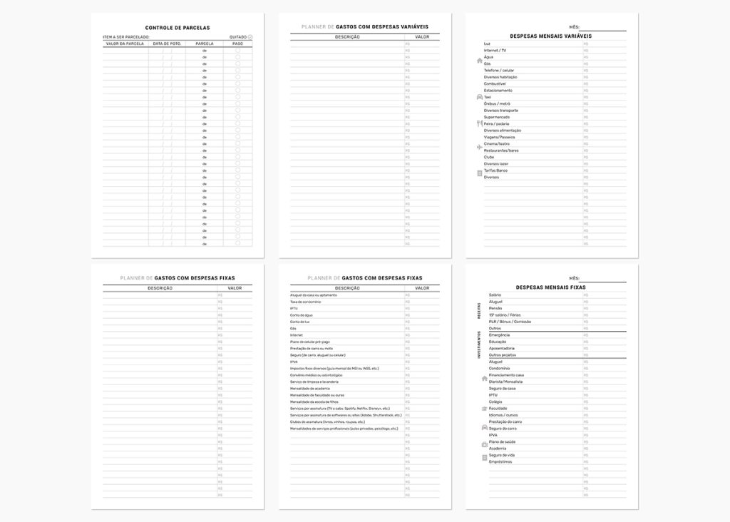 Planner Financeiro A5 Para Imprimir Download