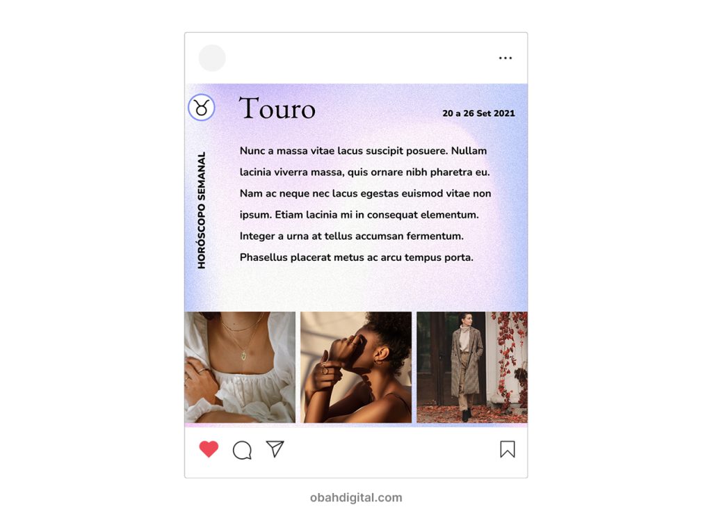 Templates para Instagram Astrologia Canva