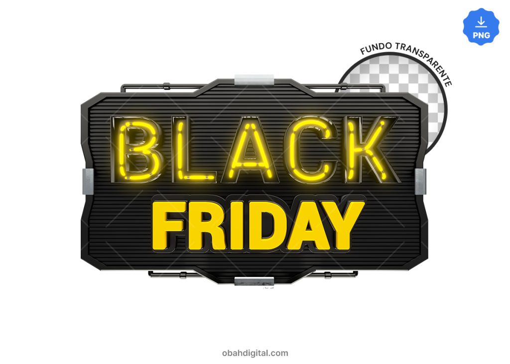 Black Friday 3D Selo Varejo