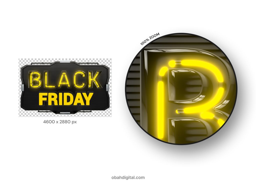 Black Friday 3D Selo Varejo