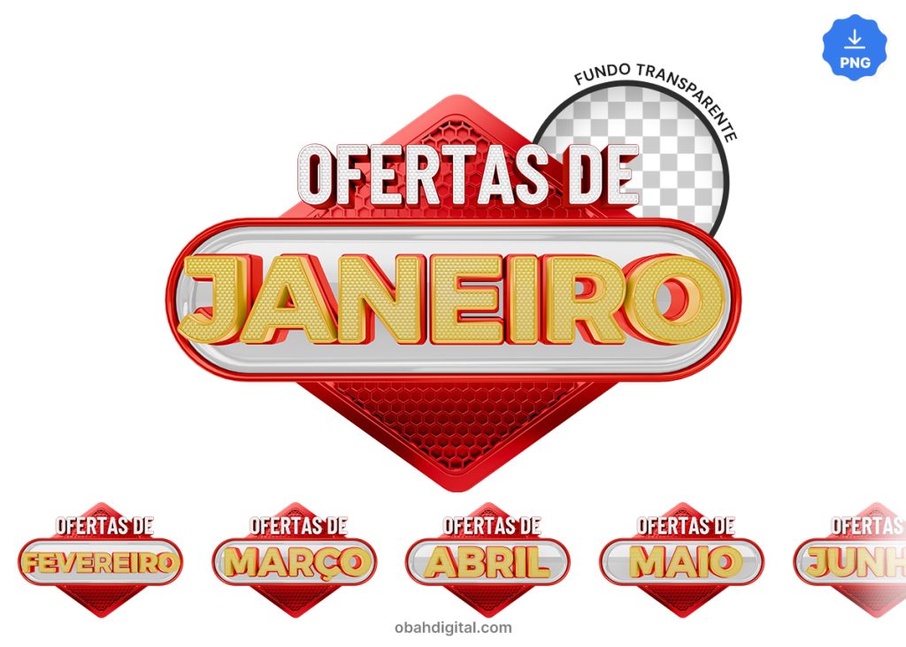 Oferta Meses Selo Varejo 3D