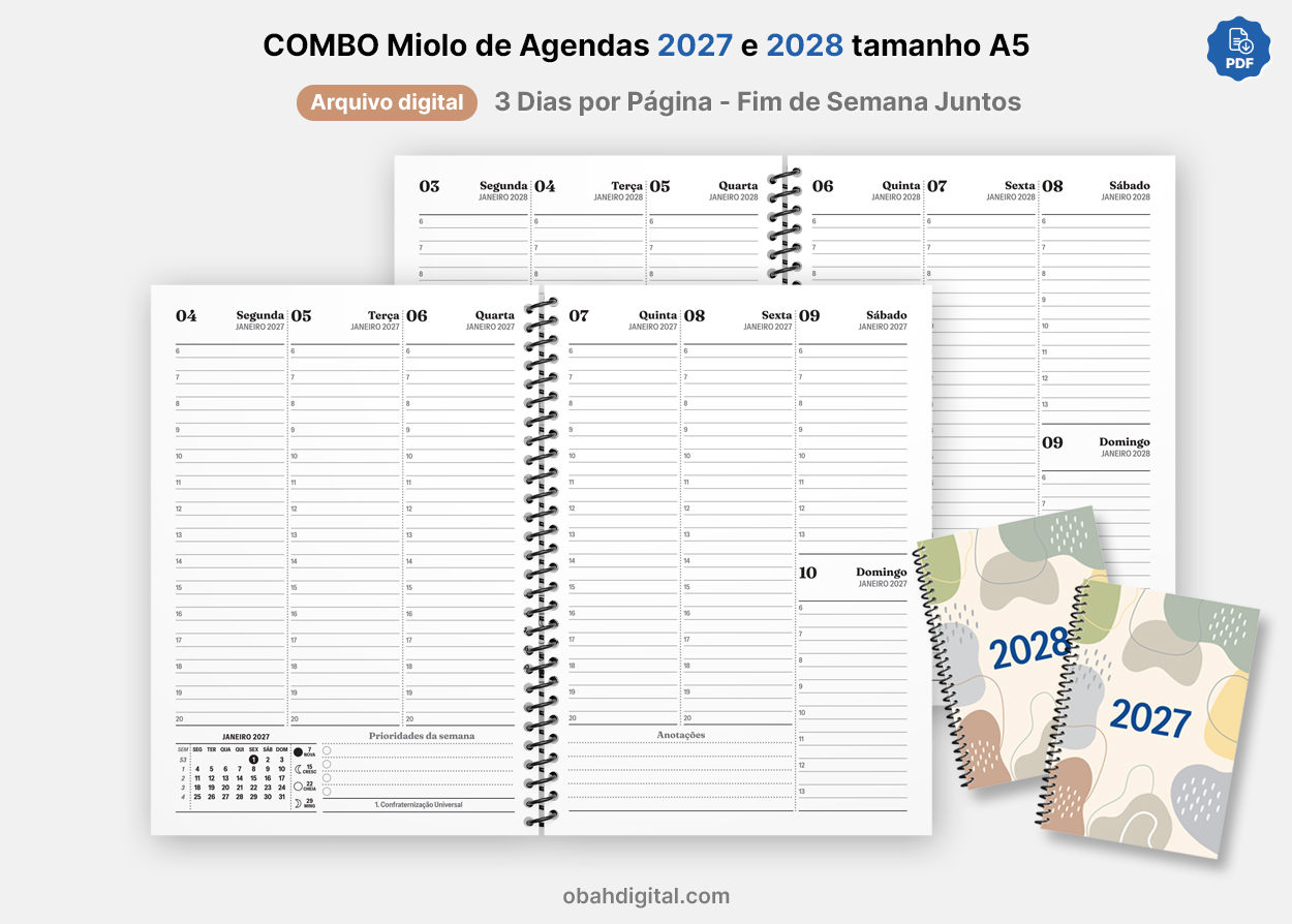 Arquivo Digital Miolo de Agenda 2027 2028 3DPP FDS Juntos A5 imprimir